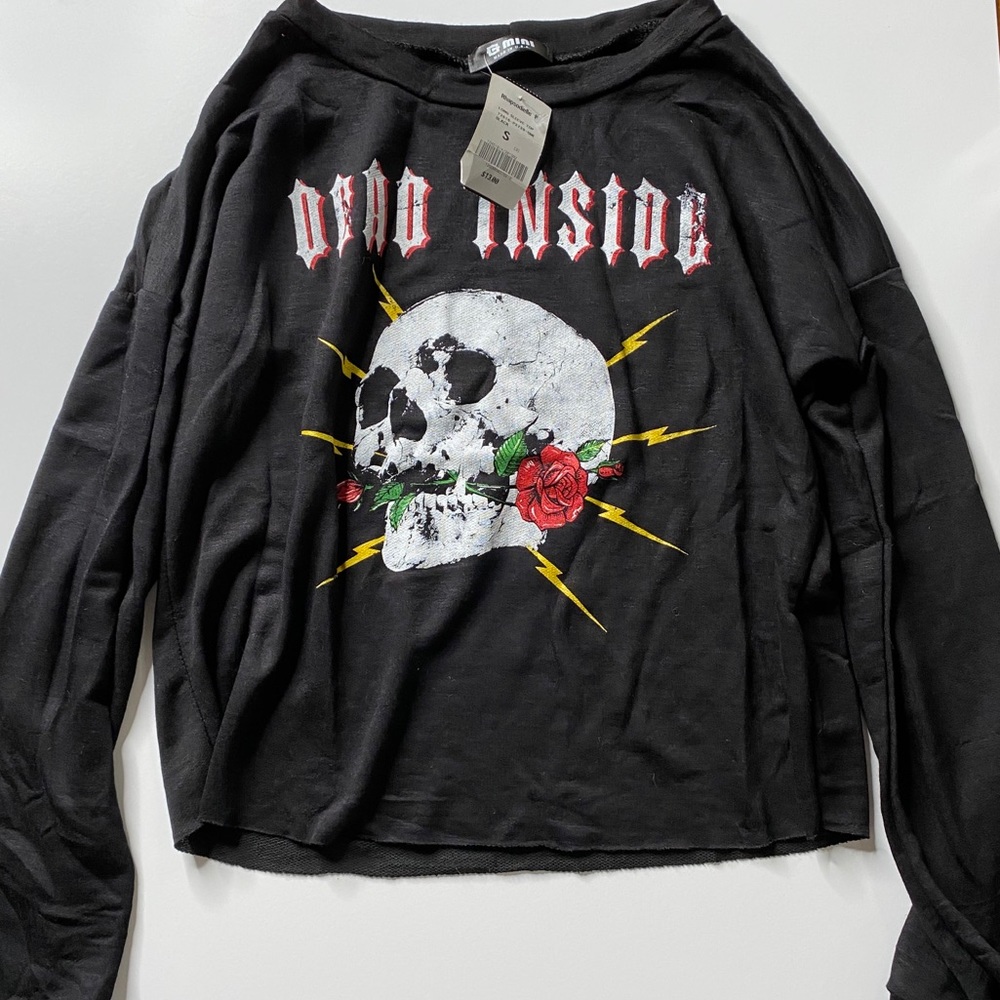 Dead Inside crop top
